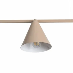 Pendellamper|Pendellamper ^ ALDEX Hængelampe Form 4, beige, metal, 4 lyskilder, kegle, E27