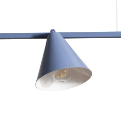 ALDEX Pendellamper|Pendellamper > Hængelampe Form 4, blå, metal, 4 lyskilder, kegle, E27
