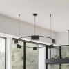 Eko-Light Arbejdsrum/Kontor > Hængelampe Genesis, aluminium, sort, 15 x GU10, Ø 100 cm
