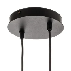 Pendellamper|Pendellamper ^ EMIBIG LIGHTING Hængelampe Glassy, 6 lyskilder, sort, grafit, glas, 110 cm