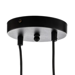 EMIBIG LIGHTING Pendellamper > Hængelampe Glassy, 8 lyskilder, sort, klar, glas, E14