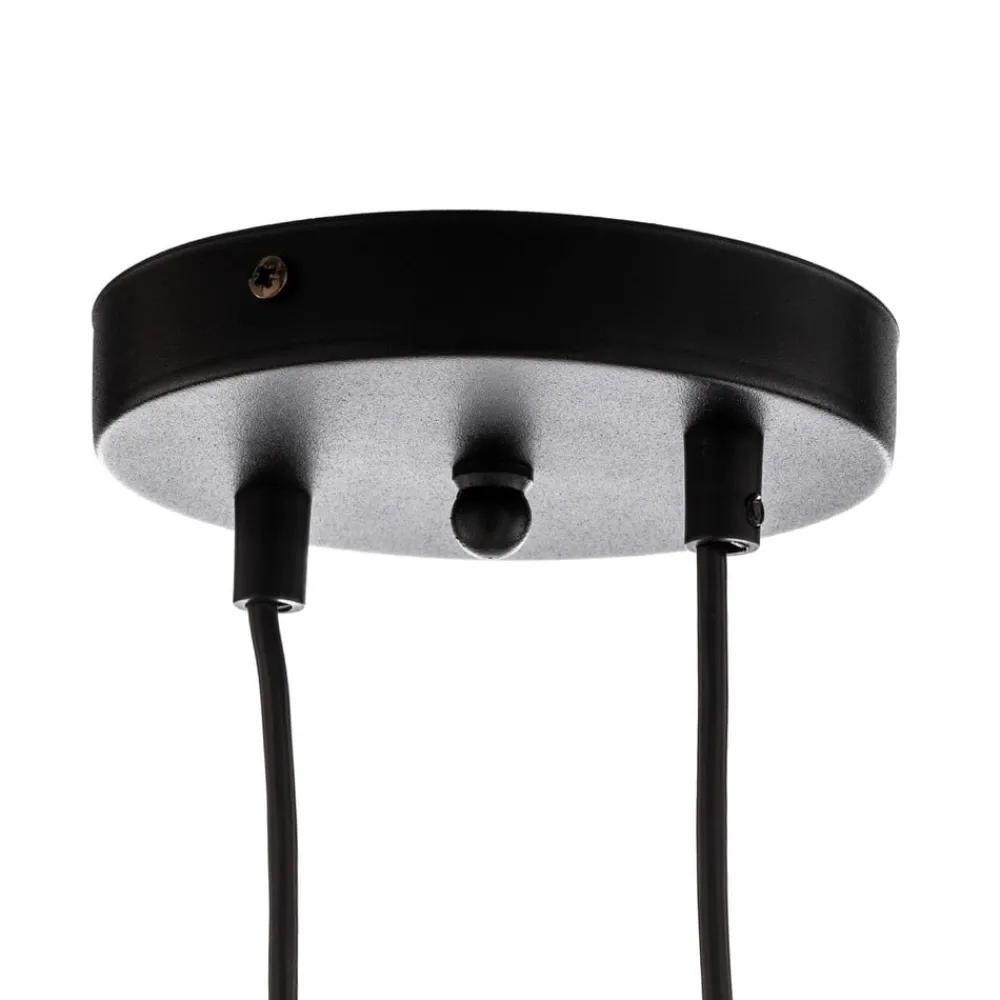 EMIBIG LIGHTING Pendellamper > Hængelampe Glassy, 8 lyskilder, sort, klar, glas, E14