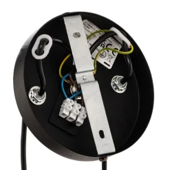 EMIBIG LIGHTING Pendellamper > Hængelampe Glassy, 8 lyskilder, sort, klar, glas, E14