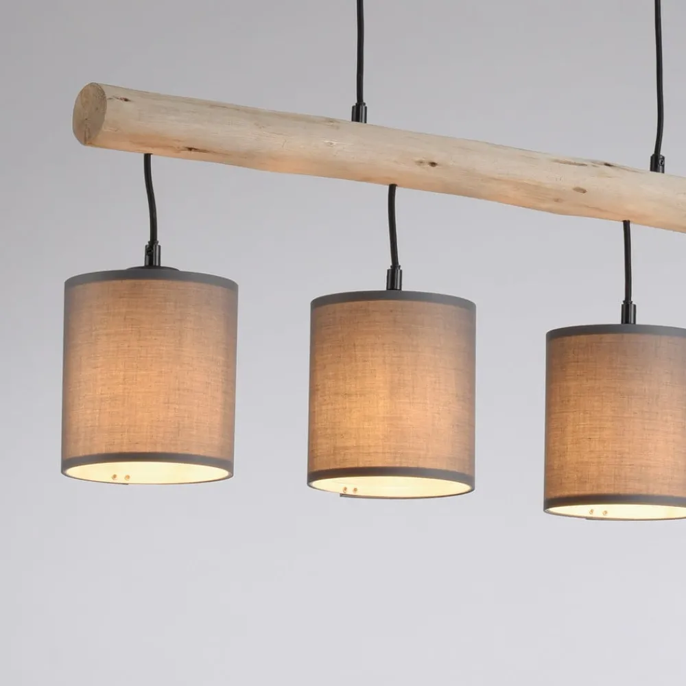 Pendellamper ^ JUST LIGHT. GmbH Hængelampe Green Tribu, papirskærme, fire lys