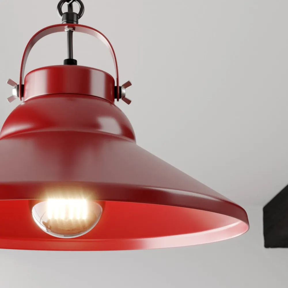 Luminex Pendellamper > Hængelampe Iron, rød