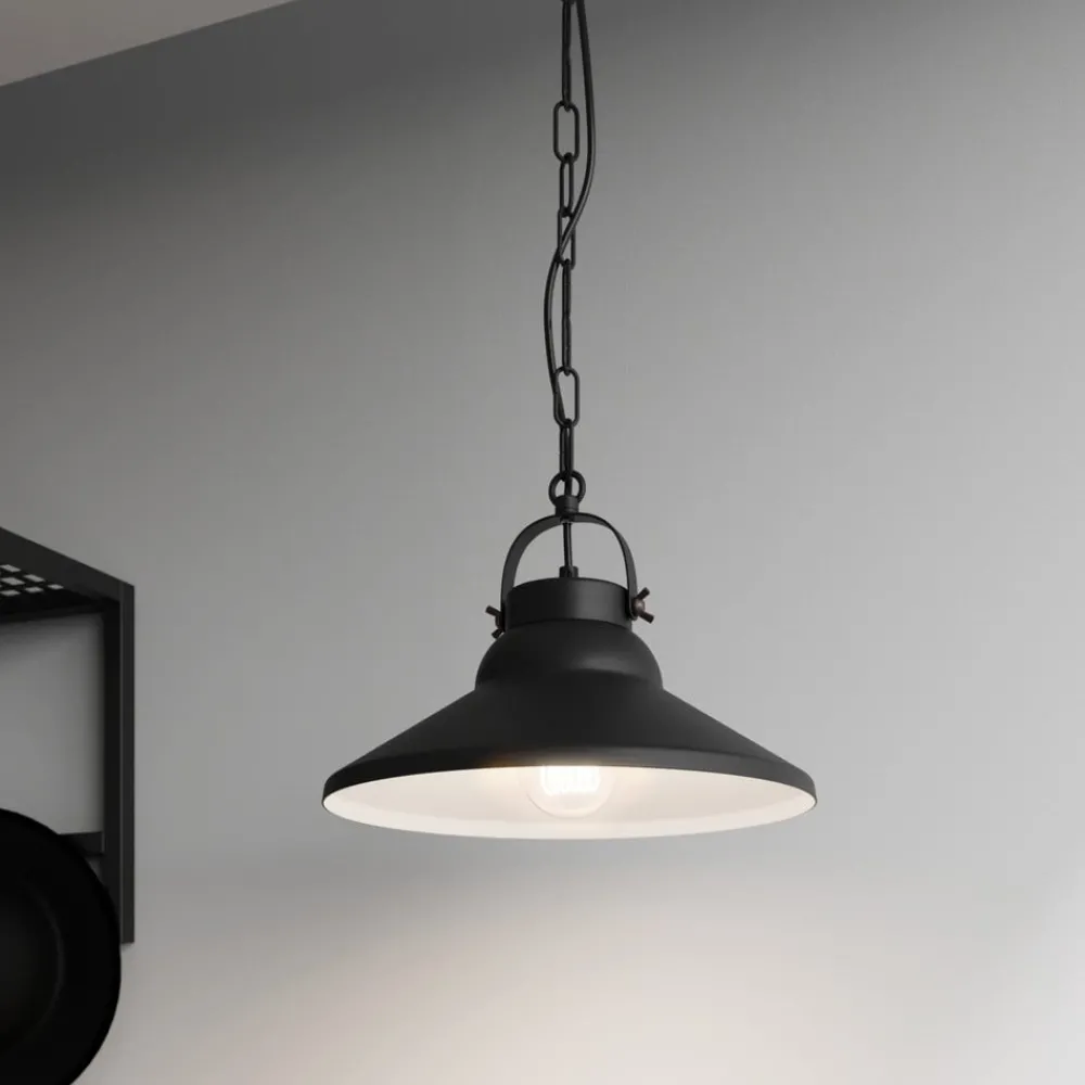 Luminex Pendellamper > Hængelampe Iron, sort/hvid