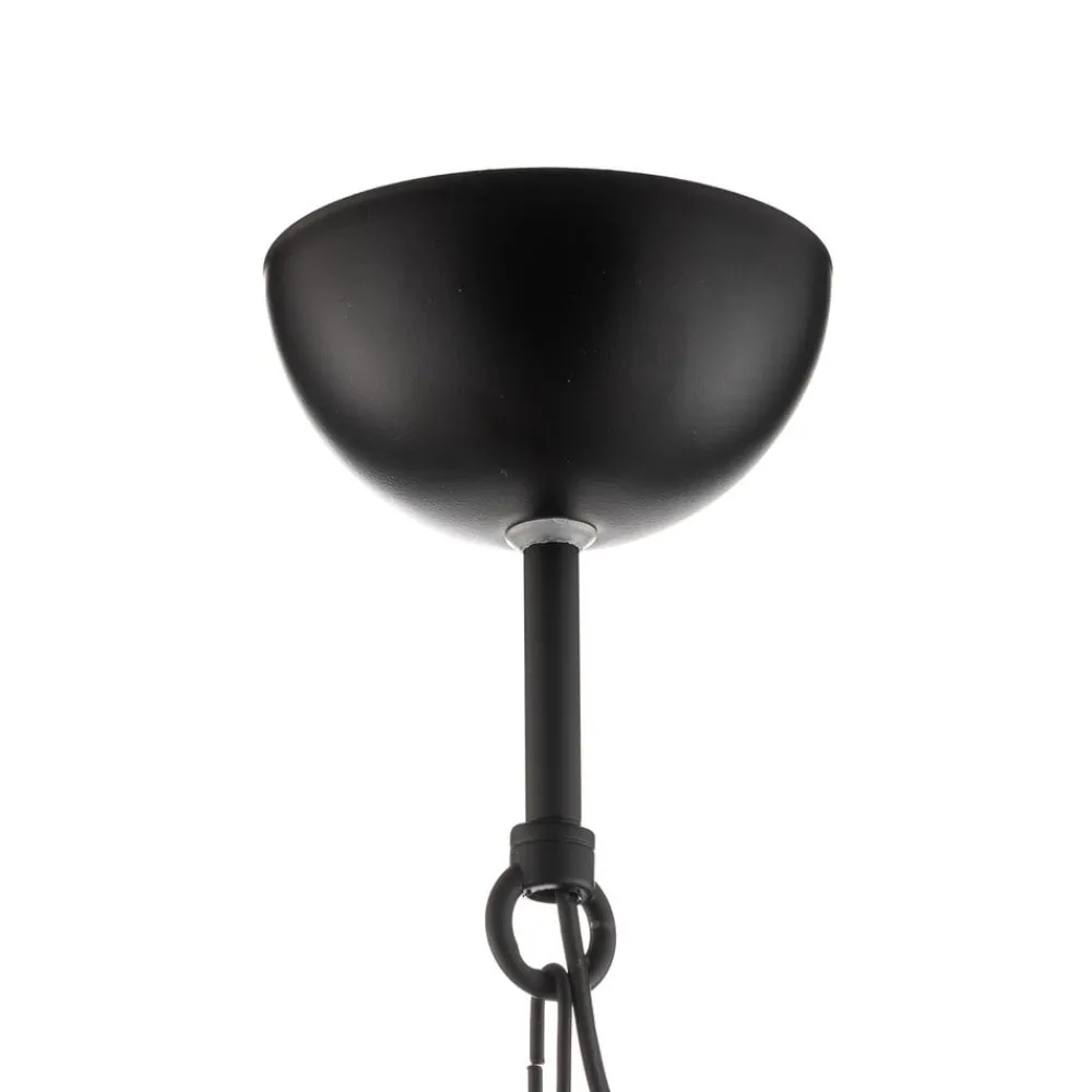 Luminex Pendellamper > Hængelampe Iron, sort/hvid/antikk messing