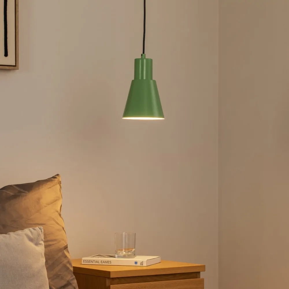 Opviq Pendellamper|Pendellamper > Hængelampe Konikkem, mintgrøn, metal, Ø 14 cm, E27