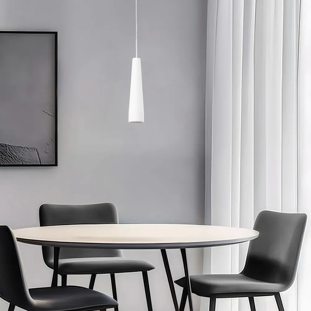 Pendellamper ^ SOLLUX LIGHTING Hængelampe Lectra i keramik i kegleform