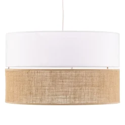 Gang ^ TK Lighting Hængelampe Linobianco med jute