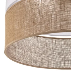 Gang ^ TK Lighting Hængelampe Linobianco med jute