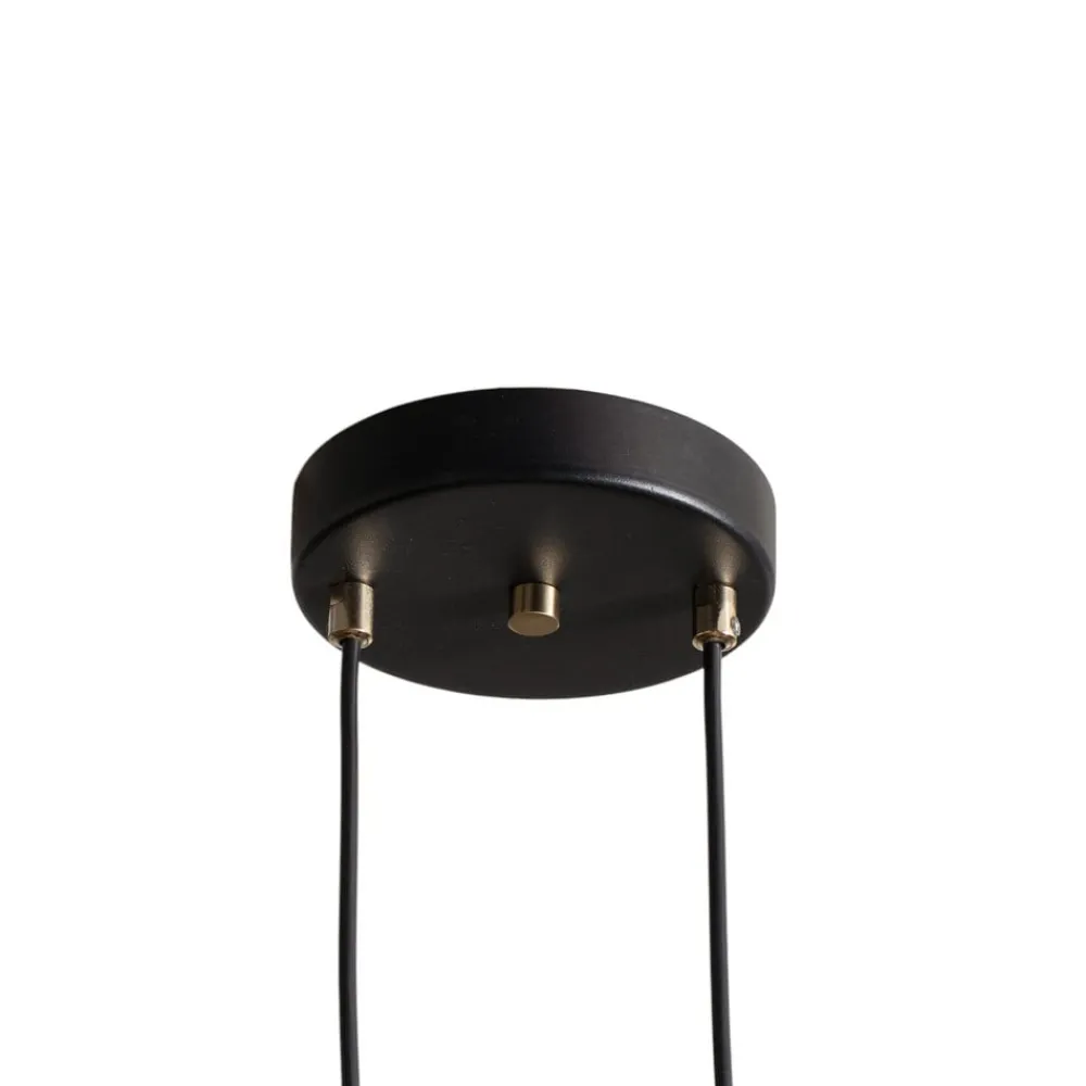 Lucea Pendellamper > Hængelampe Lume sort/guld antik længde 66 cm 4 lyskilder metal