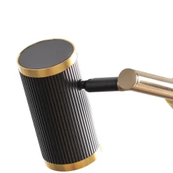 Lucea Pendellamper > Hængelampe Lume sort/guld antik længde 66 cm 4 lyskilder metal