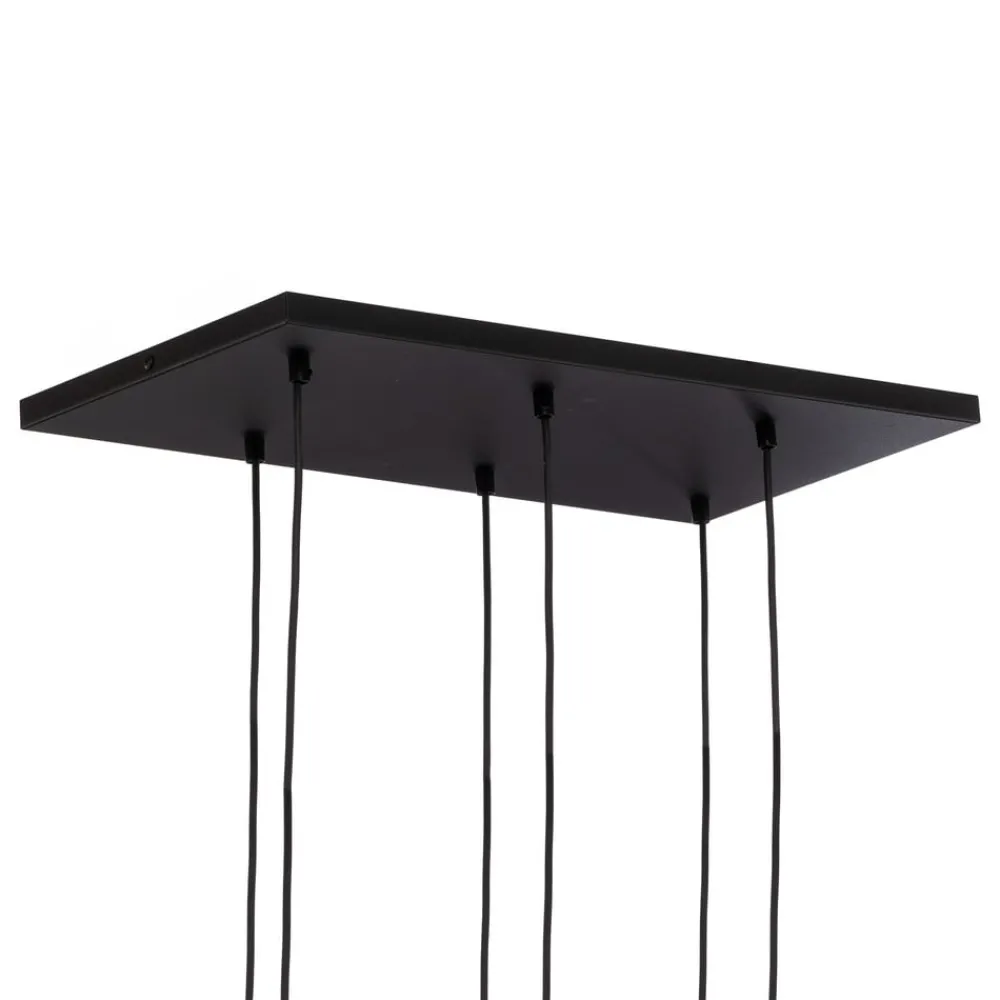 Pendellamper|Pendellamper ^ TK Lighting Hængelampe Marco Green, 6 lyskilder klar/grøn/brun
