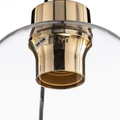 Pendellamper|Pendellamper ^ TK Lighting Hængelampe Marco Green, 6 lyskilder klar/grøn/brun