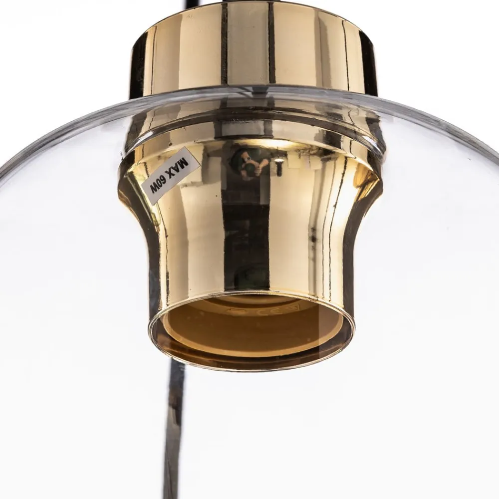 Pendellamper|Pendellamper ^ TK Lighting Hængelampe Marco Green, 6 lyskilder klar/grøn/brun