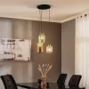TK Lighting Pendellamper|Pendellamper > Hængelampe Marco Green, 3 lyskilder klar/grøn/brun