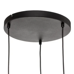 TK Lighting Pendellamper|Pendellamper > Hængelampe Marco Green, 3 lyskilder klar/grøn/brun
