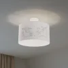 Duolla Loftlamper > Hængelampe Mila, Ø 35 cm, stof, enhjørninger, E27