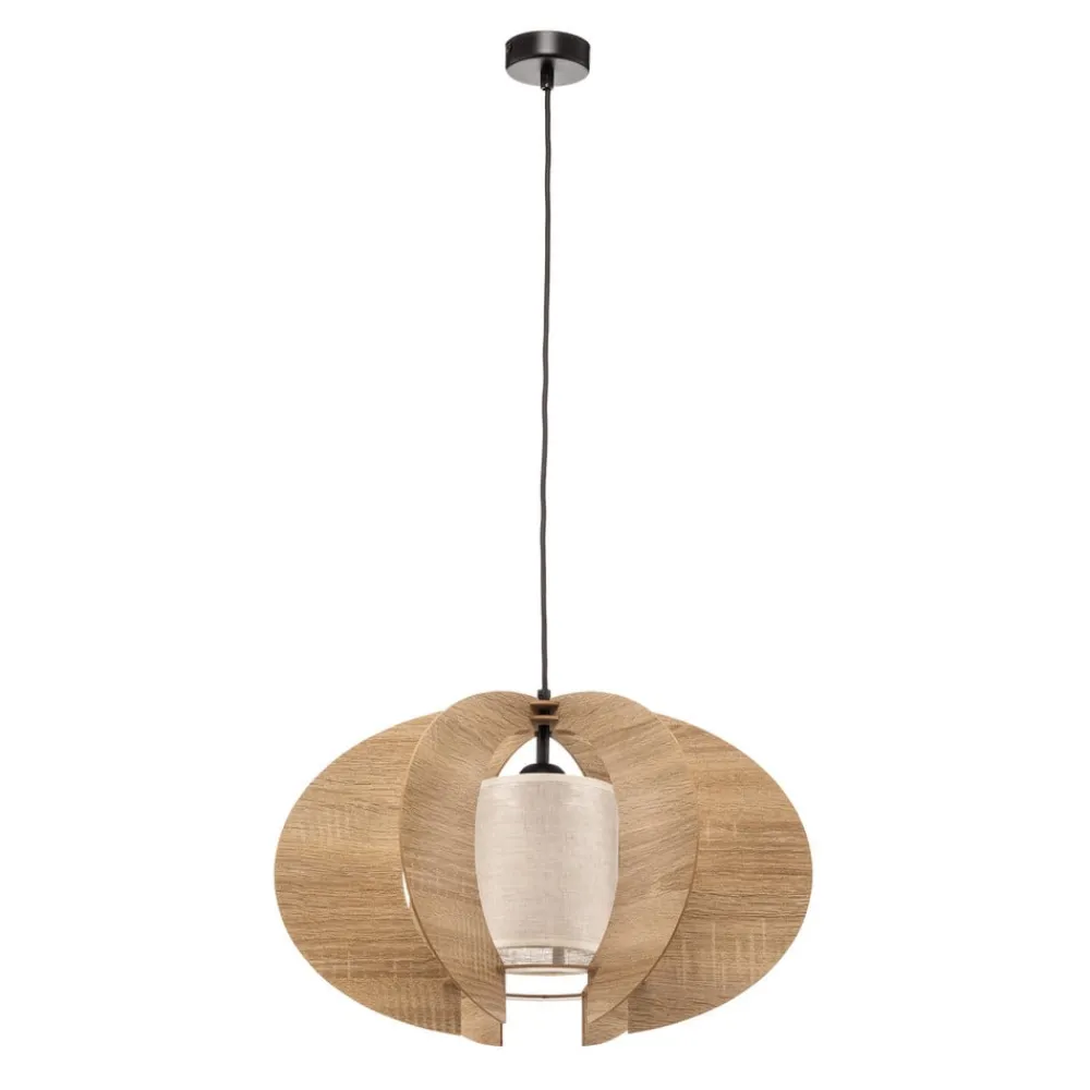 SIGMA Pendellamper|Pendellamper > Hængelampe Modern C M med trælameller Ø 50 cm
