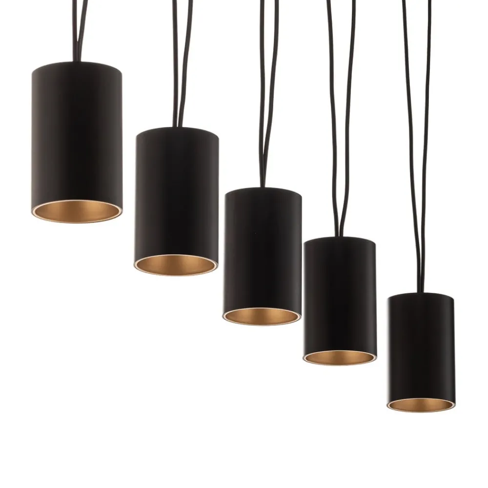 Pendellamper ^ Nowodvorski Lighting Hængelampe More Tone, sort/guld, 5 lyskilder