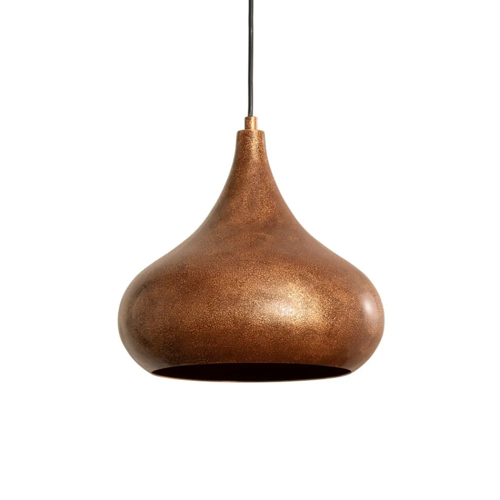 Pendellamper ^ Opviq Hængelampe Muba, gammel messing, længde 120 cm, metal