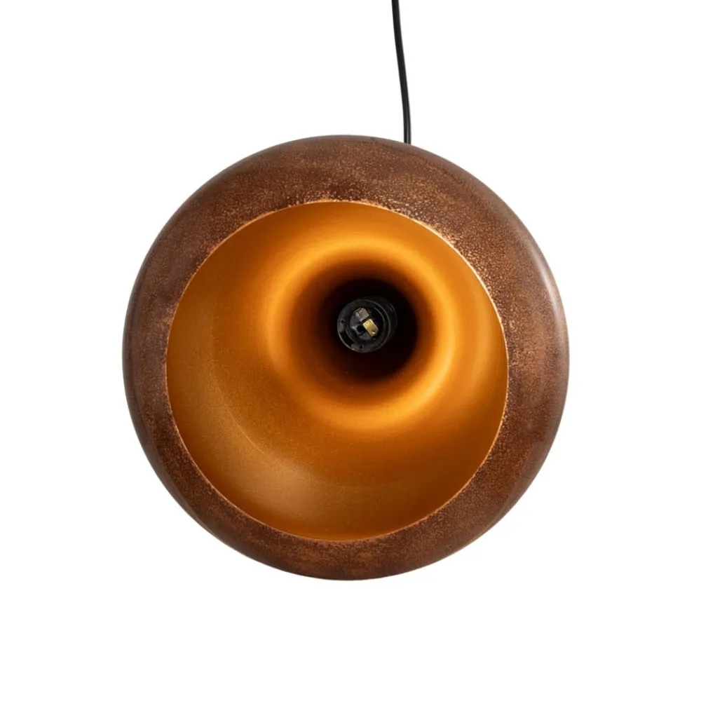 Pendellamper ^ Opviq Hængelampe Muba, gammel messing, længde 120 cm, metal