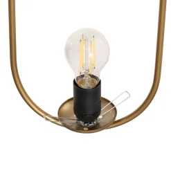 Gang|Pendellamper ^ Opviq Hængelampe Mudoni, guld/hvid, glas, metal, E27