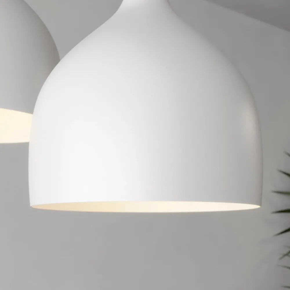 Luminex Pendellamper|Pendellamper > Hængelampe Noak med 3 lyskilder, rund, hvid/naturtræ
