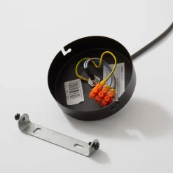 Luminex Pendellamper|Pendellamper > Hængelampe Noak, sort/naturtræ, Ø 17 cm