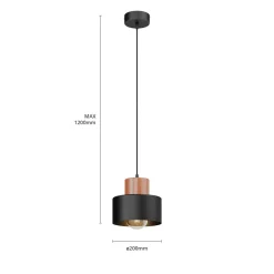 TEMAR LIGHTING Pendellamper > Hængelampe Olla, 1 lyskilde