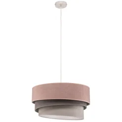 Pendellamper ^ Duolla Hængelampe Pastell Trio pink/grå/lysegrå