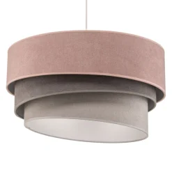 Pendellamper ^ Duolla Hængelampe Pastell Trio pink/grå/lysegrå