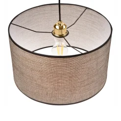 Lamkur Lighting Pendellamper > Hængelampe Penelope, Ø 35 cm, lysebrun, 1 lyskilde