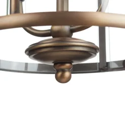 Steinhauer Gang|Pendellamper > Hængelampe Pimpernel, Ø 23 cm, bronze, klart glas