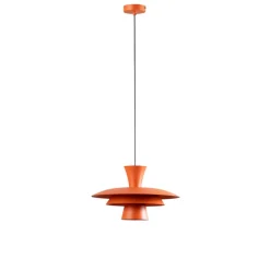 Luminex Pendellamper|Pendellamper > Hængelampe Plato, orange, metal, Ø 38 cm, E27