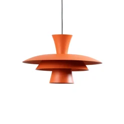 Luminex Pendellamper|Pendellamper > Hængelampe Plato, orange, metal, Ø 38 cm, E27