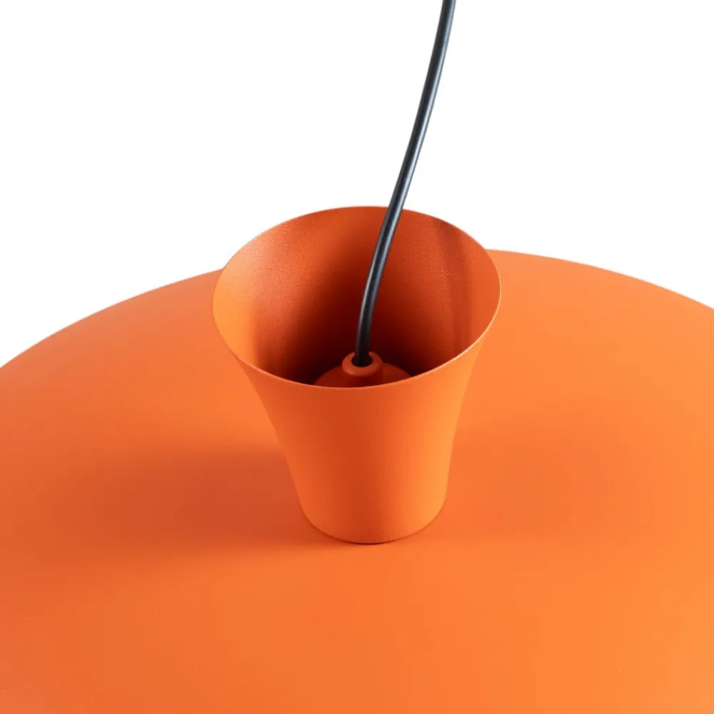 Luminex Pendellamper|Pendellamper > Hængelampe Plato, orange, metal, Ø 38 cm, E27