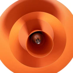 Luminex Pendellamper|Pendellamper > Hængelampe Plato, orange, metal, Ø 38 cm, E27