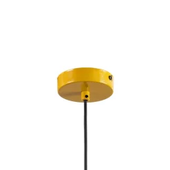 Luminex Gang|Pendellamper > Hængelampe Plato, sennepsgul, metal, Ø 38 cm, E27