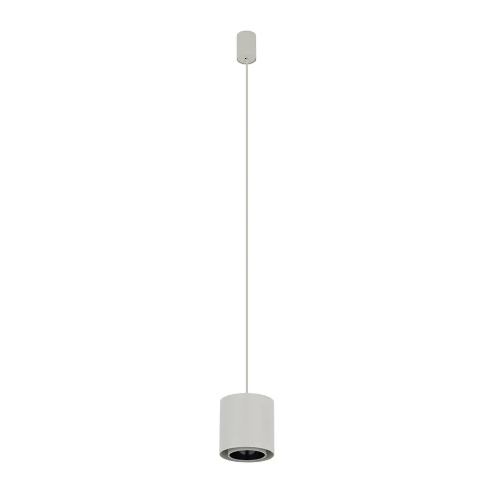 Pendellamper ^ Nowodvorski Lighting Hængelampe Point Duo, sølvgrå, stål, Ø 13 cm, GU10