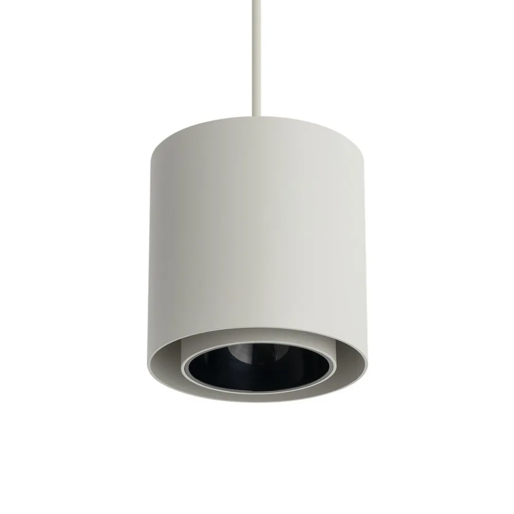 Pendellamper ^ Nowodvorski Lighting Hængelampe Point Duo, sølvgrå, stål, Ø 13 cm, GU10