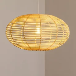 Nowodvorski Lighting Pendellamper > Hængelampe RATTAN, Ø 60 cm, naturbrun, rattan, E27