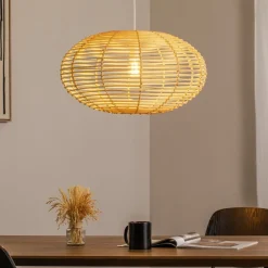 Nowodvorski Lighting Pendellamper > Hængelampe RATTAN, Ø 60 cm, naturbrun, rattan, E27