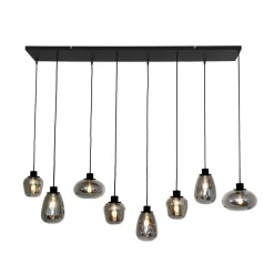 Pendellamper ^ Steinhauer Hængelampe Reflexion, 8 lyskilder 145x14 cm