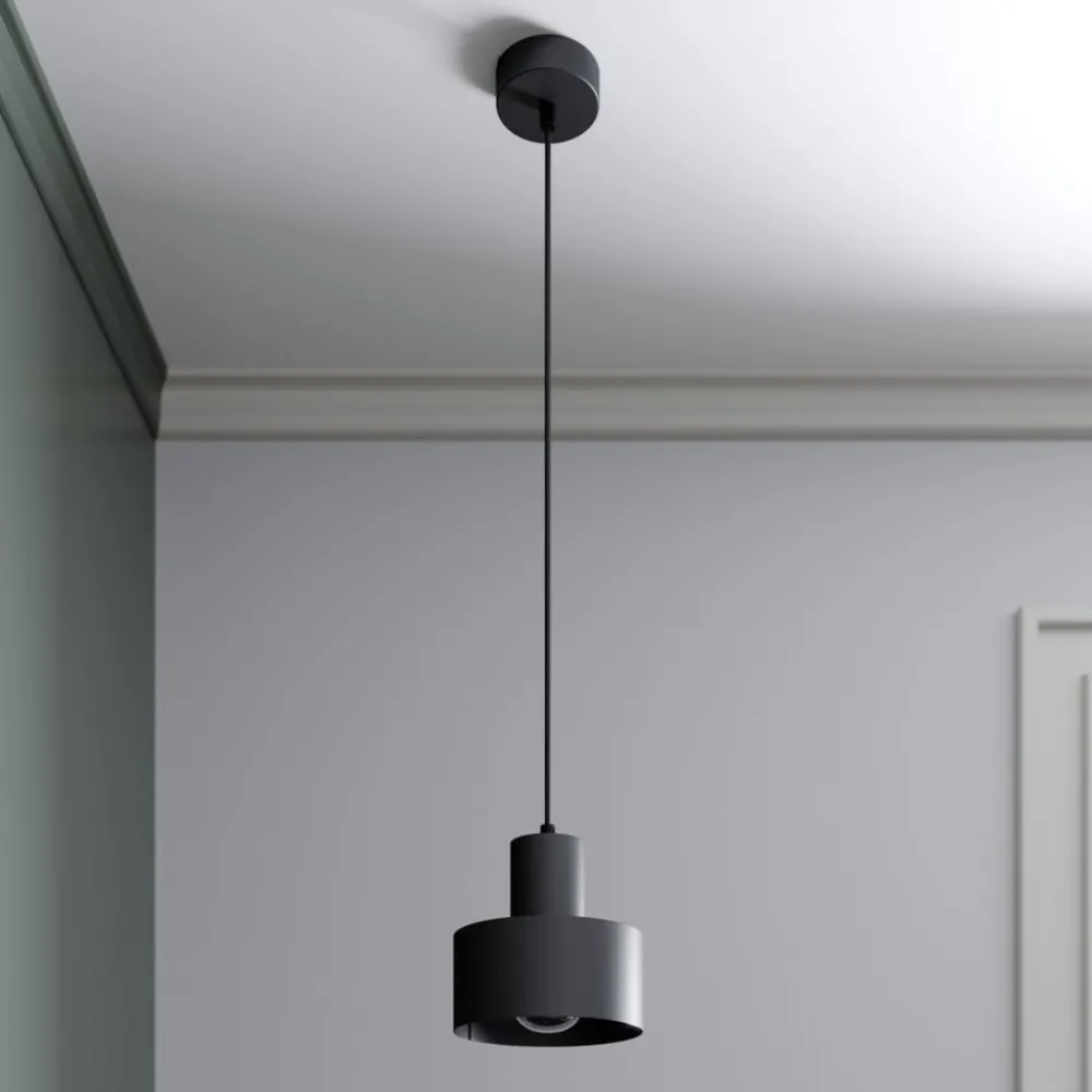 SIGMA Pendellamper|Pendellamper > Hængelampe Rif i metal, sort, Ø 15 cm
