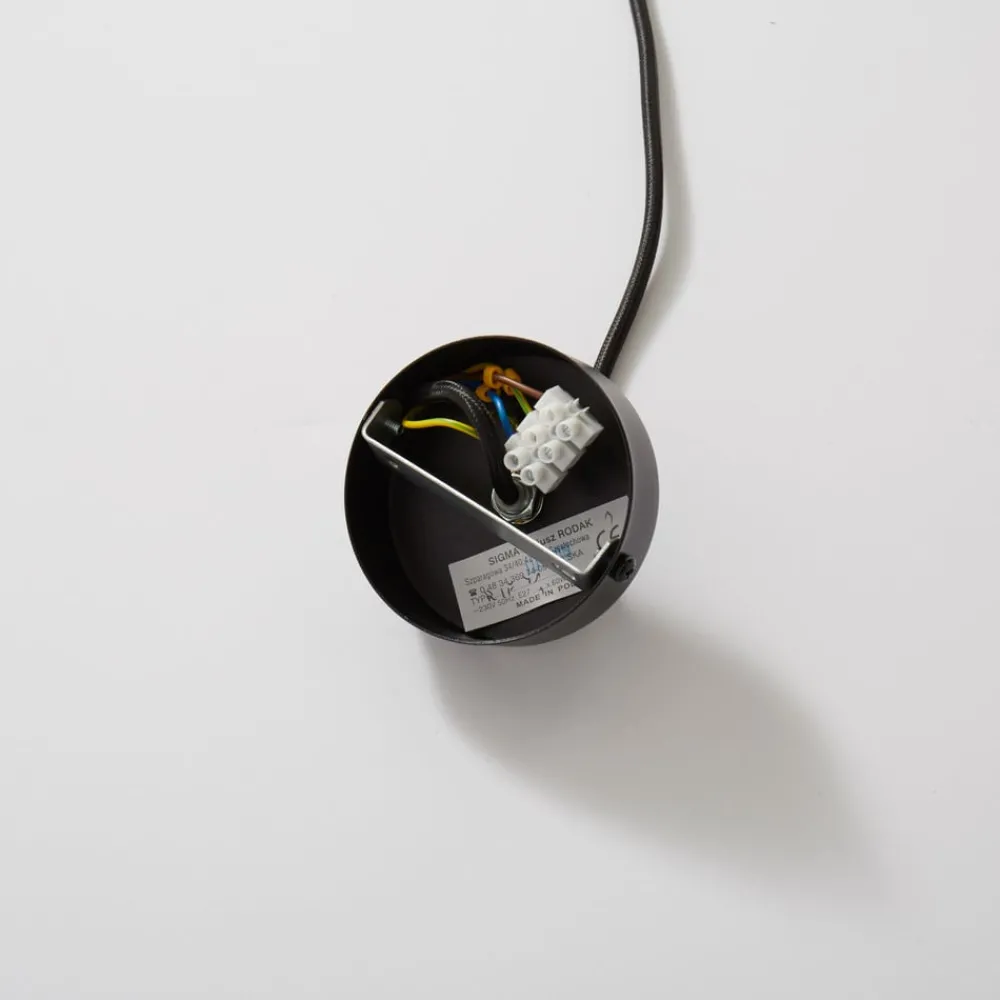 SIGMA Pendellamper|Pendellamper > Hængelampe Rif i metal, sort, Ø 15 cm
