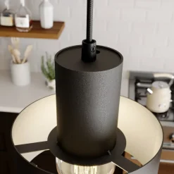 Pendellamper|Pendellamper ^ SIGMA Hængelampe Rif, lineær med 3 lyskilder, sort