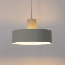 Pendellamper|Pendellamper ^ SIGMA Hængelampe Rif M, taupe, 1 lyskilde, Ø 25 cm, stål