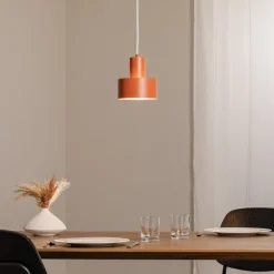 SIGMA Pendellamper|Pendellamper > Hængelampe Rif S, teglrød, 1 lyskilde, Ø 15 cm, stål